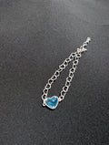 Pulsera Corazón Azul