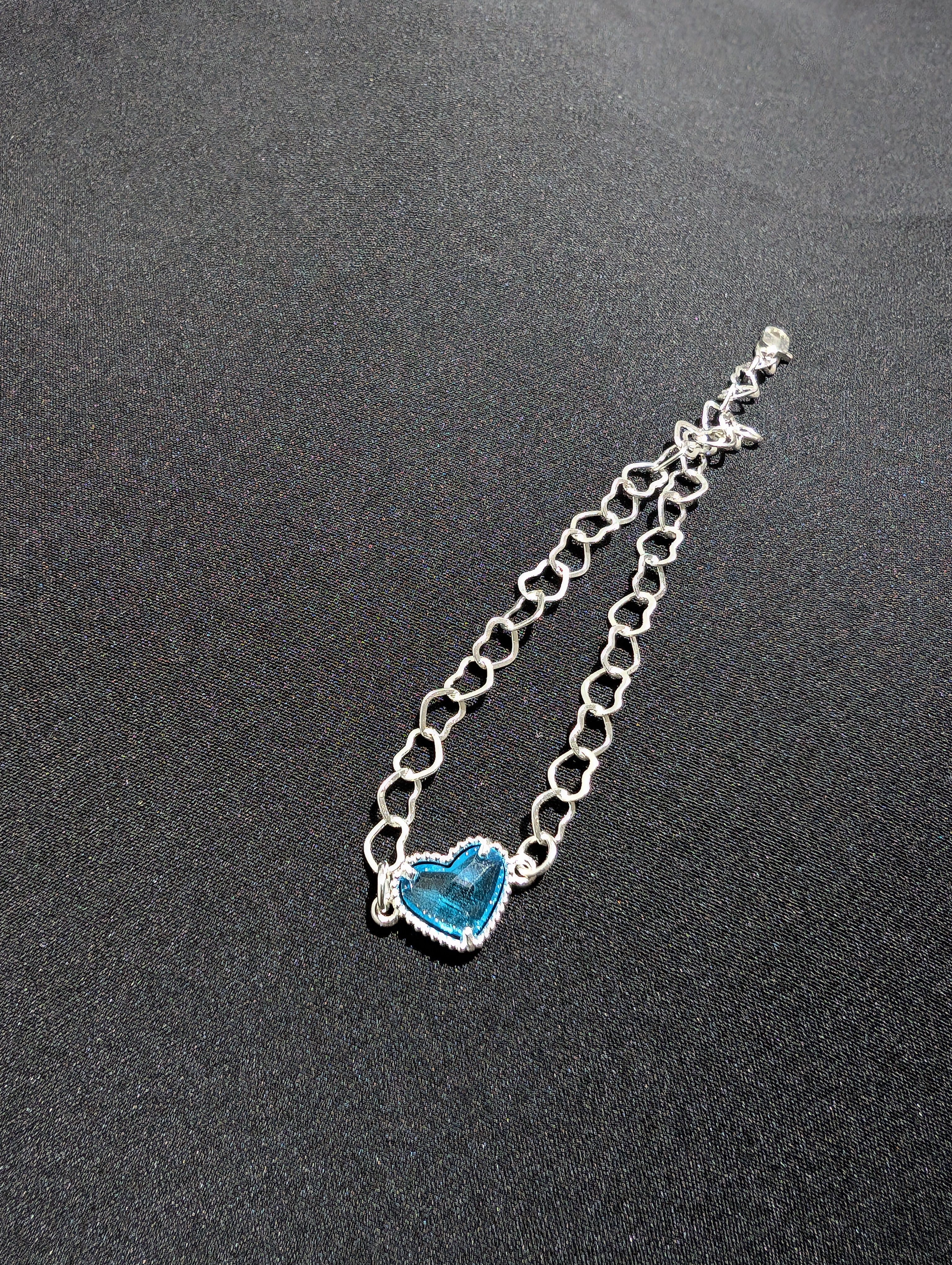 Pulsera Corazón Azul