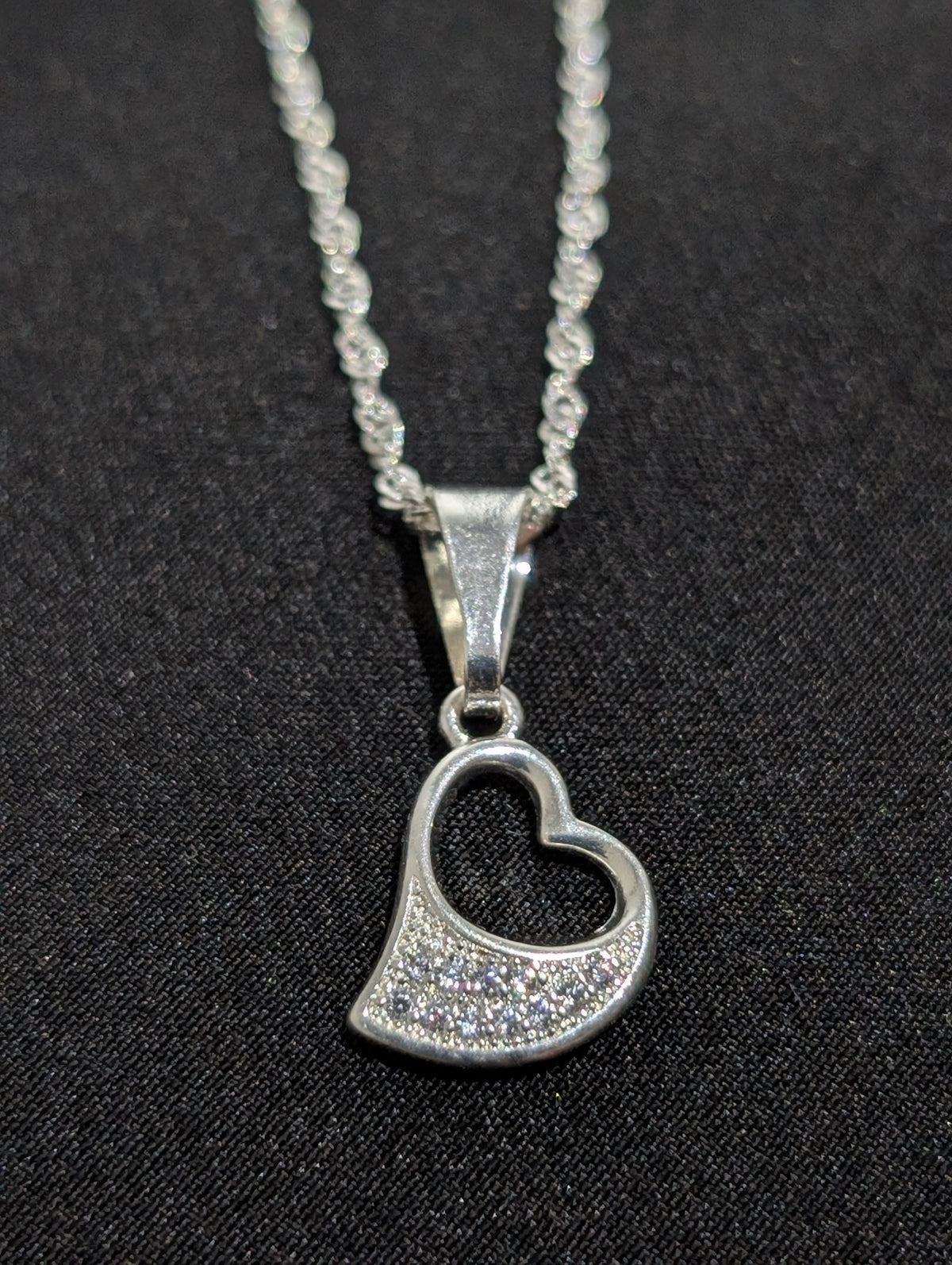 Collar colgante corazón