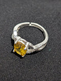 Anillo piedra amarilla 🟡